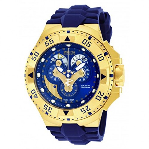 Invicta Excursion Chronograph Blue Dial Blue Polyurethane Men's Watch 18558 watches