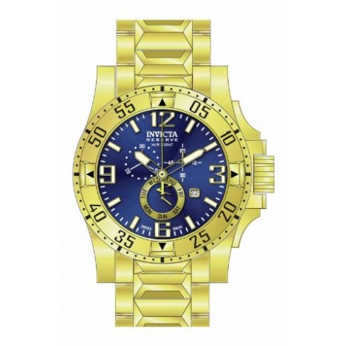 Invicta Excursion Chronograph Blue Dial Gold Ion-plated Men's Watch 15329 watches