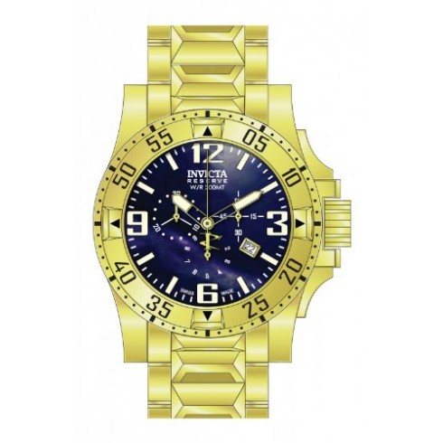 Invicta Excursion Chronograph Blue Dial Gold-plated Men's Watch 80558 watches