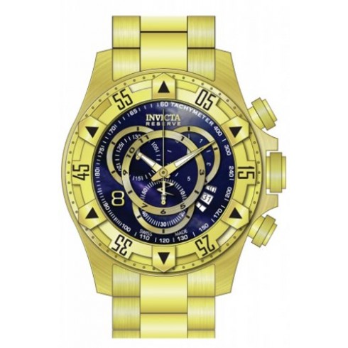 Invicta Excursion Chronograph Blue Dial Gold-plated Men's Watch 80621 watches