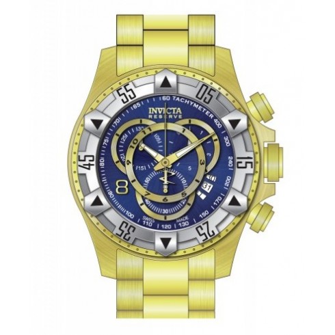 Invicta Excursion Chronograph Blue Dial Gold-plated Men's Watch 80622 watches