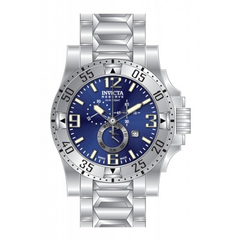 Replica Invicta Excursion Chronograph Blue Dial Stainless Steel Men's Watch 15308 Watch