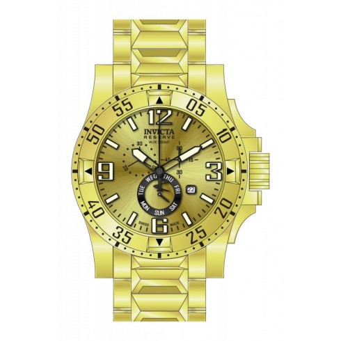 Invicta Excursion Chronograph Gold Dial Gold Ion-plated Men's Watch 15327 watches