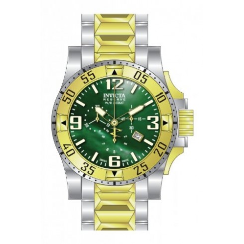 Invicta Excursion Chronograph Green Dial Two-tone Men's Watch 80389 watches