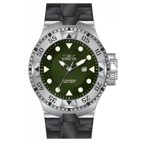 Invicta Excursion Green Dial Black Silicone Men's Watch 14436 watches