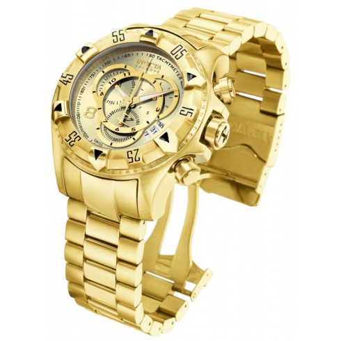 Invicta Excursion Reserve Chronograph Champagne Dial 18kt Gold-plated Men's Watch 6471 watches