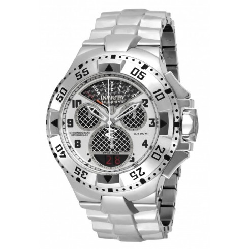 Invicta Excursion Silver Dial Men's Chronograph Stainless Steel Watch 17468 watches