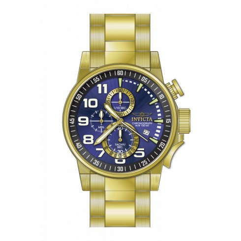Invicta Force Chronograph Blue Diasl Gold-plated Men's Watch 17417 watches
