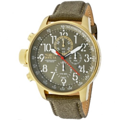 Invicta Force Chronograph Olive Green Gold-tone Stainless Steel Men's Watch 1876 watches