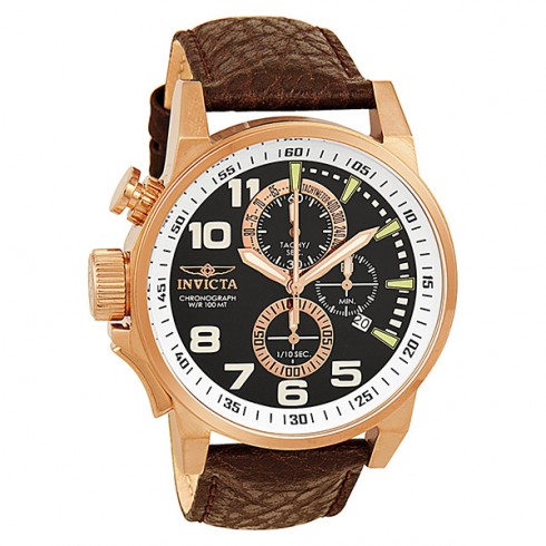 Invicta Force Lefty Chronograph Black Dial Rose Gold-Tone Men's Watch 13056 watches