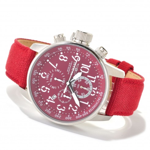 Invicta Force Lefty Chronograph Burgundy Dial Burgundy Nylon Men's Watch 11523 watches