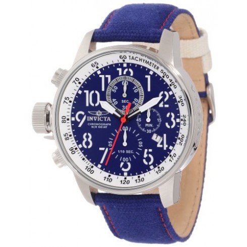 Invicta Force Lefty Chronograph Royal Blue Dial Stainless Steel Men's Watch 12084 watches