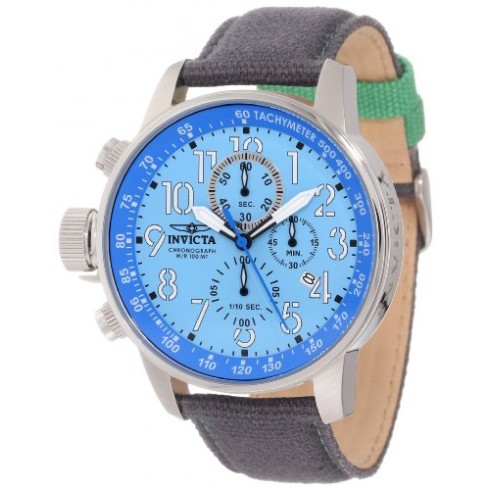 Invicta Force Lefty Crown Chronograph Blue Dial Stainless Steel Men's Watch 12077 watches