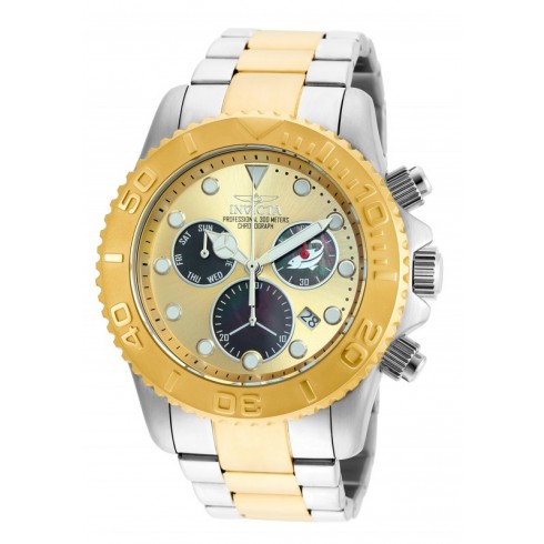 Invicta Gold tone Dial Men's Chronograph Watch 20348 watches