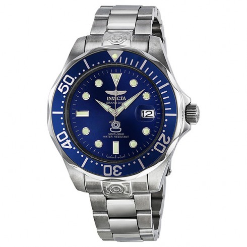 Invicta Grand Diver Blue Dial Stainless Steel Men's Watch 3045 watches
