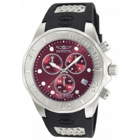 Invicta Grand Diver Chronograph Purple Dial Black Rubber Men's Watch 11465 watches