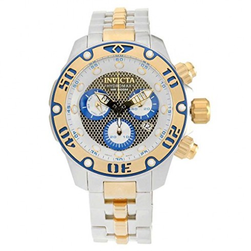 Invicta Hydromax Chronograph Black and Silver Dial Two-tone Men's Watch 19015 watches