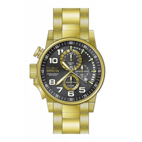 Invicta I Force Chronograph Gunmetal Dial Gold-plated Men's Watch 17416 watches