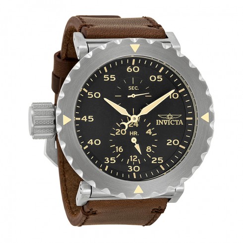 Invicta I-Force Black Dial Brown Leather Men's Watch 14636 watches