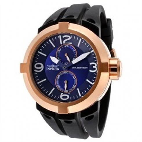 Invicta I-Force Blue Dial Gold-plated Black Rubber Men's Watch 14182 watches