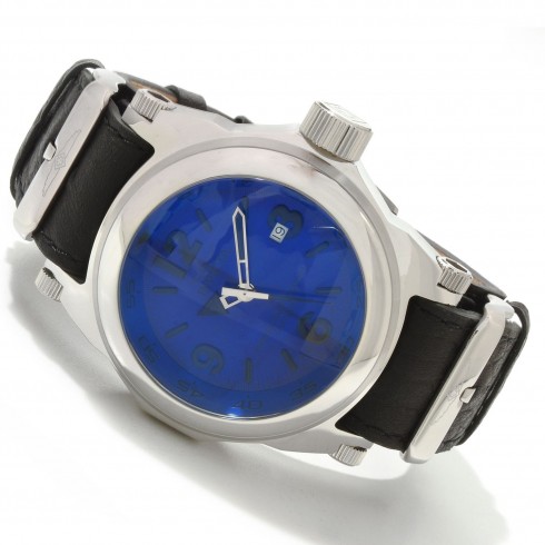 Invicta I-Force Blue Dial Stainless Steel Black Leather Men's Watch 10510 watches