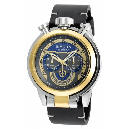 Invicta I-Force Chronograph Blue and Grey Dial Black Leather Men's Watch 18768 watches
