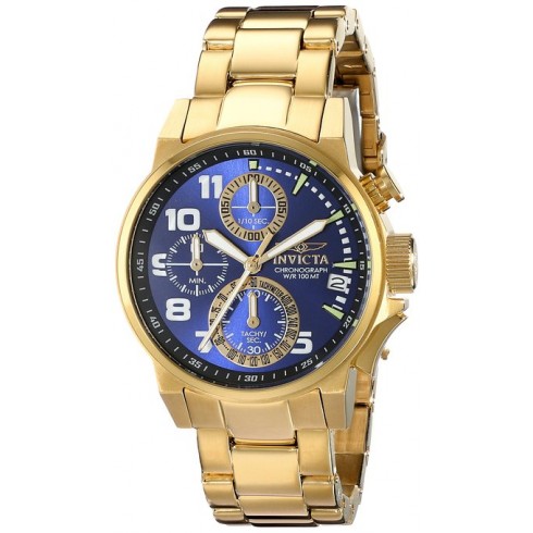 Invicta I-Force Chronograph Blue Dial Gold-plated Men's Watch 17418 watches