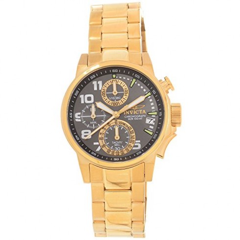 Invicta I-Force Chronograph Gunmetal Dial Gold-plated Ladies Watch 17425 watches