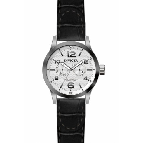 Invicta I-Force Silver Dial Stainless Steel Black Leather Men's Watch 13009 watches