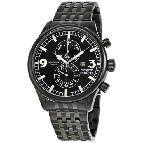 Invicta II Black Ion Plated Stainless Steel Men's Watch 0367 watches