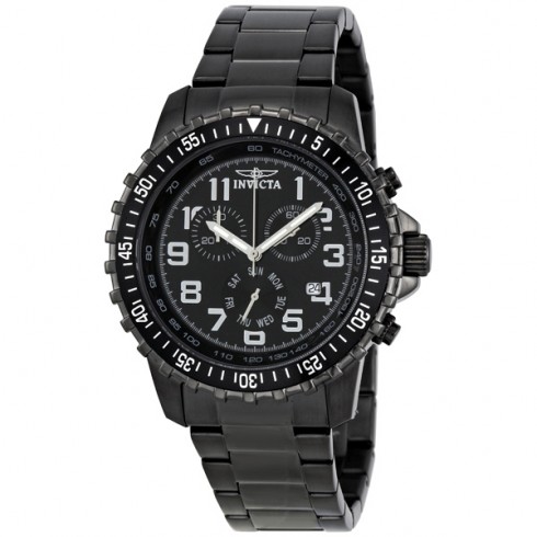 Invicta II Chronograph Black Dial Gunmetal Ion-plated Men's Watch 1328 watches