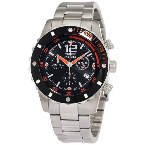 Invicta II Chronograph Black Dial Stainless Steel Men's Watch 1245 watches
