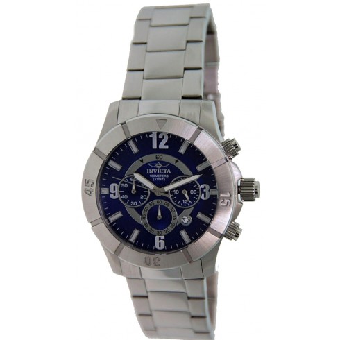 Invicta II Chronograph Black Dial Stainless Steel Men's Watch 1421 watches