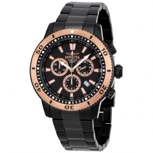 Invicta II Collection Chronograph Black Ion-plated Stainless Steel Men's Watch 1206 watches