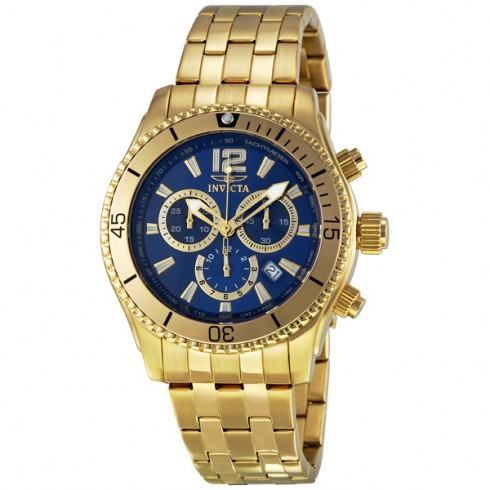 Invicta II Gold Tone Chronograph Tachymeter Men's Watch 0623 watches