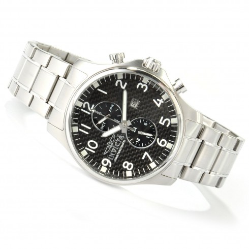 Invicta II Multifunction Black Dial Stainless Steel Men's Watch 0379 watches