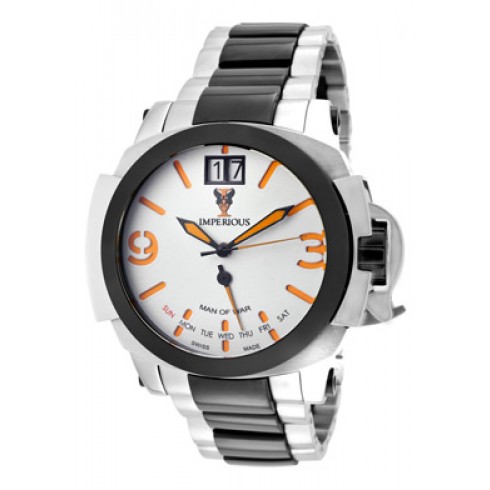 Invicta Imperious White Dial Stainless Steel and Ceramic Men's Watch IMP1051 watches
