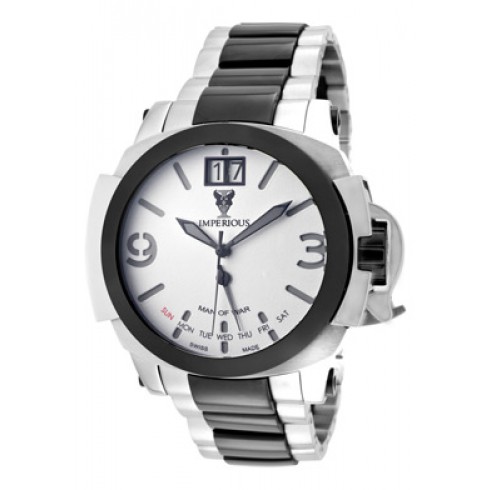 Invicta Imperious White Dial Stainless Steel and Ceramic Men's Watch IMP1052 watches