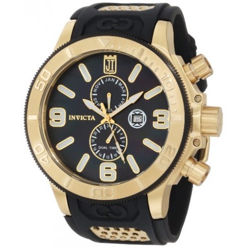 Replica Invicta Jason Taylor Black Dial Black Polyurethane Men's Watch 13688 Watch