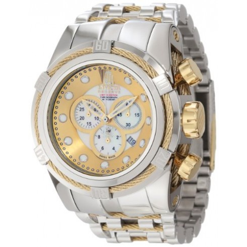 Invicta Jason Taylor Bolt Reserve Gold Dial Stainless Steel Men's Watch 12952 watches