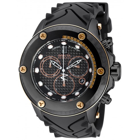 Invicta Jason Taylor Chronograph Black Dial Black Polyurethane Men's Watch 17823 watches