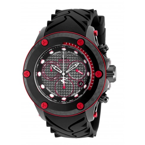 Invicta Jason Taylor Chronograph Black Dial Black Polyurethane Men's Watch 17826 watches