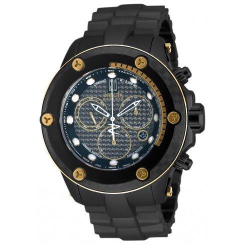 Invicta Jason Taylor Chronograph Black Dial Black Polyurethane Men's Watch 17827 watches
