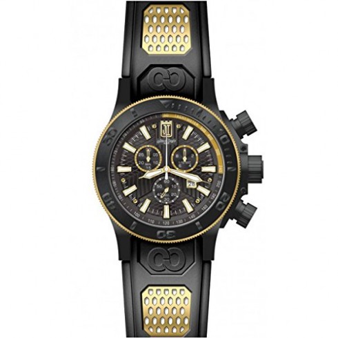 Invicta Jason Taylor Chronograph Black Dial Black Polyurethane Men's Watch 19577 watches