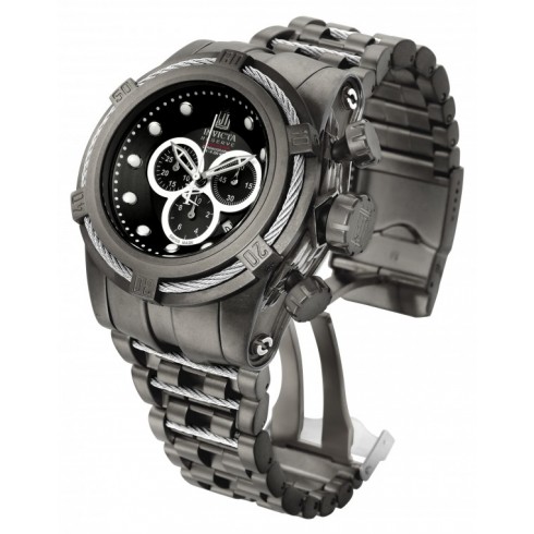 Invicta Jason Taylor Chronograph Black Dial Gunmetal Ion-plated Men's Watch 17833 watches