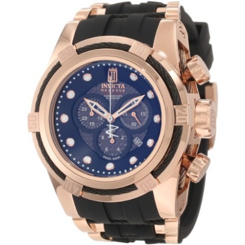 Invicta Jason Taylor Chronograph Black Dial Rose Gold-Tone Men's Watch 12956 watches