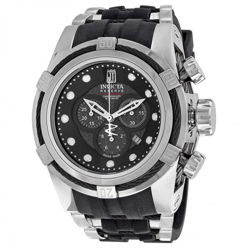 Invicta Jason Taylor Chronograph Black Dial Stainless Steel Men's Watch 12954 watches