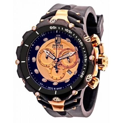 Invicta Jason Taylor Chronograph Gold-tone Dial Black Stainless Steel Men's Watch 14418 watches