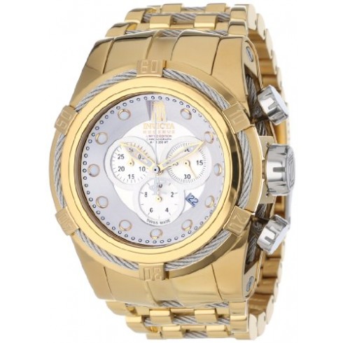 Invicta Jason Taylor Chronograph Silver Dial 18kt Gold-plated Men's Watch 12953 watches