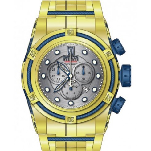Invicta Jason Taylor Chronograph Silver-tone Dial Gold Ion-plated Stainless Steel Men's Watch 14426 watches